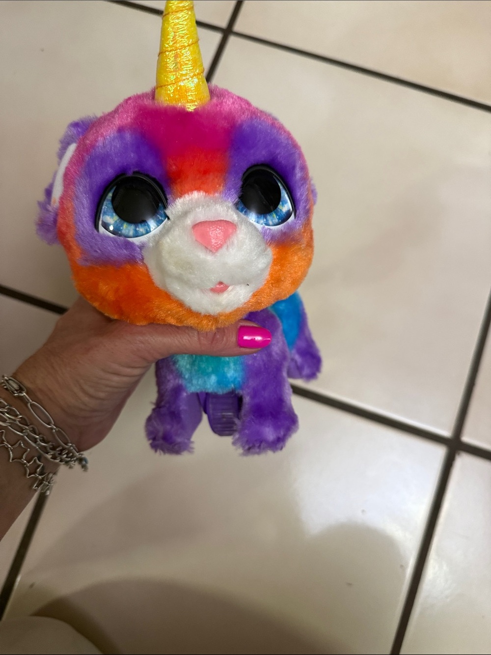 Rainbow Unicorn Plush Pet Toy - Multicolor Soft Stuffed Animal